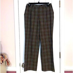 Sag Harbor Women’s Petite Plaid Dress Pant with Pockets, size 8 Petite